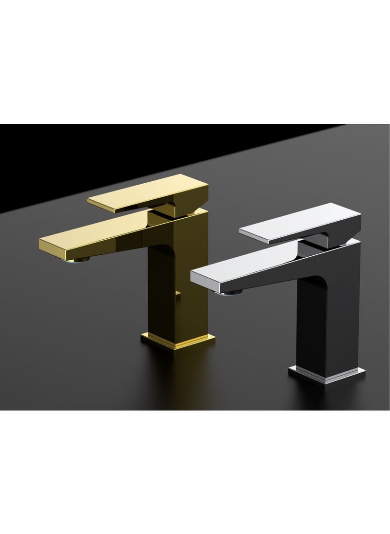 HESANIT HESANIT Infinity Single Lever Basin Mixer With Pop-Up Waste Gold - 8001G  - Image 3