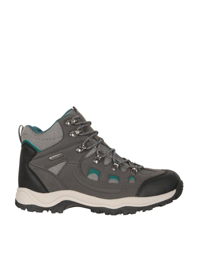 Mountain Warehouse أحذية المشي النسائية المقاومة للماء من ماونتن ويرهوس، رمادي داكن، 7 - Image 1