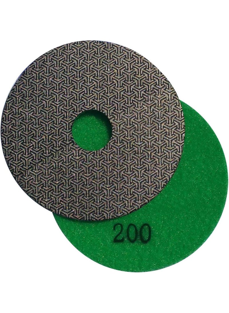 STADEA Stadea PPE116A Electroplated Diamond Polishing Pads 4 Glass Concrete Marble Granite Wet Dry Diamond Grit Sandpaper Tool for Sanding Polishing Surfaces  - Image 1