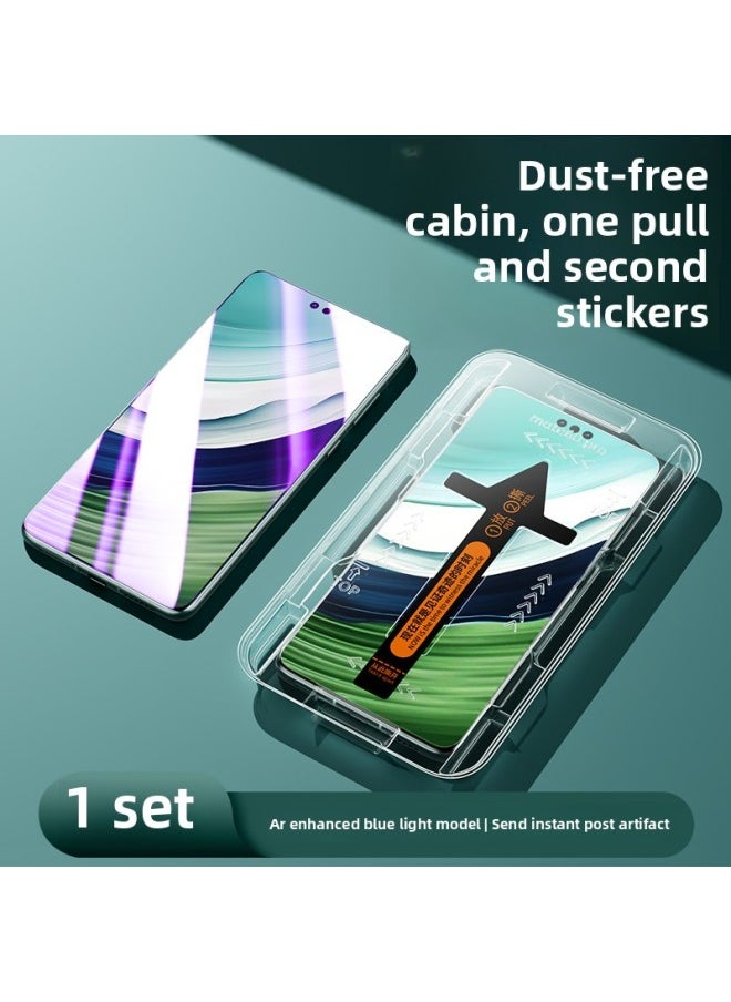 Generic - [2nd Generation Kunlun] For HuaweiMate60pro Tempered Film Mate70/40/50 Mobile Phone Anti-peep Film Pura-Color:Second Post Model [eye Protection Blue Light1 Set] True Second Generation Kunlun Explosion-proof√recommended By OphthalmologistsSend Instant Post Artifact-Size:For HuaweiP30 Pro - Image 1