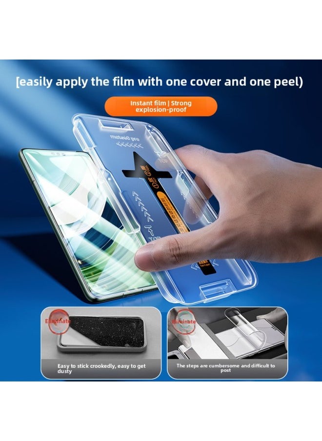 Generic - [2nd Generation Kunlun] For HuaweiMate60pro Tempered Film Mate70/40/50 Mobile Phone Anti-peep Film Pura-Color:Second Post Model [eye Protection Blue Light1 Set] True Second Generation Kunlun Explosion-proof√recommended By OphthalmologistsSend Instant Post Artifact-Size:For HuaweiP30 Pro - Image 1