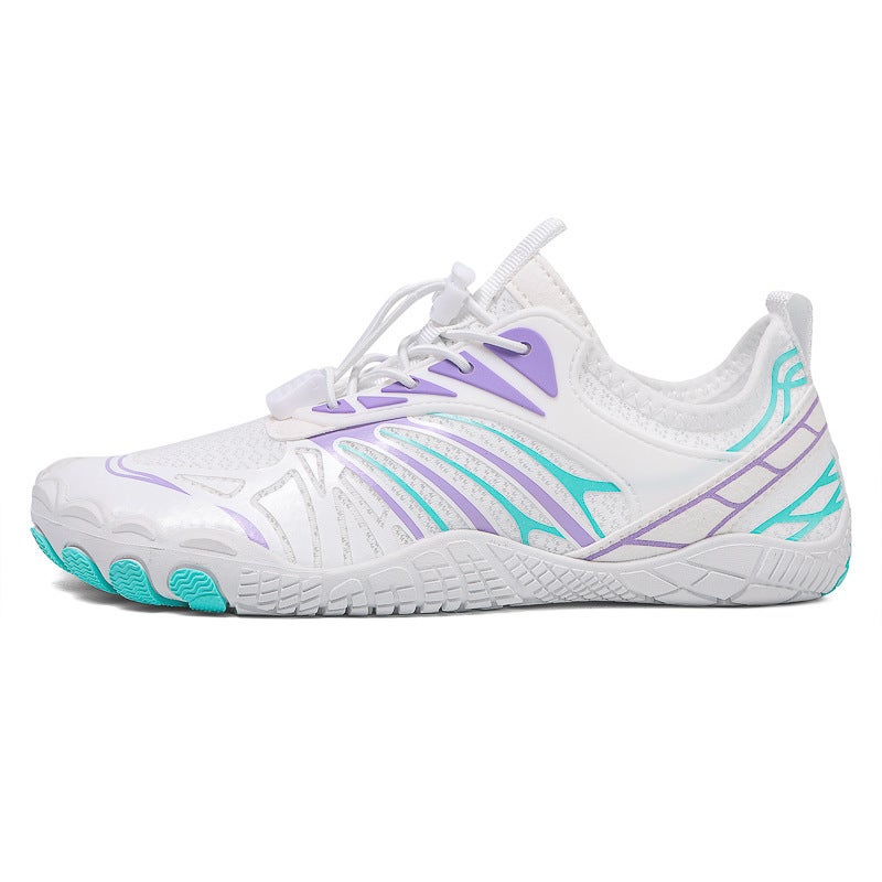 Generic Cross-border new outdoor Shuoxi shoes mens breathable non-slip wading shoes womens fishing beach swimming shoes barefoot shoes quick-drying 815 purple green