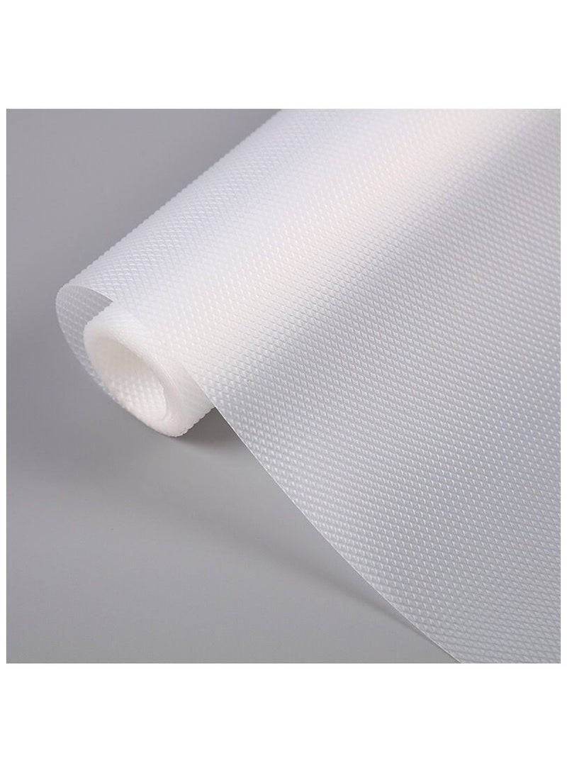 Food-grade EVA cabinet liner ([2 rolls] 45x300cm + 30x300cm) Waterproof, oil-proof, non-slip and clip-cutting drawer mat, kitchen countertop, partition, refrigerator, desk universal liner, one wipe is clean, durable and odor free - Image 1