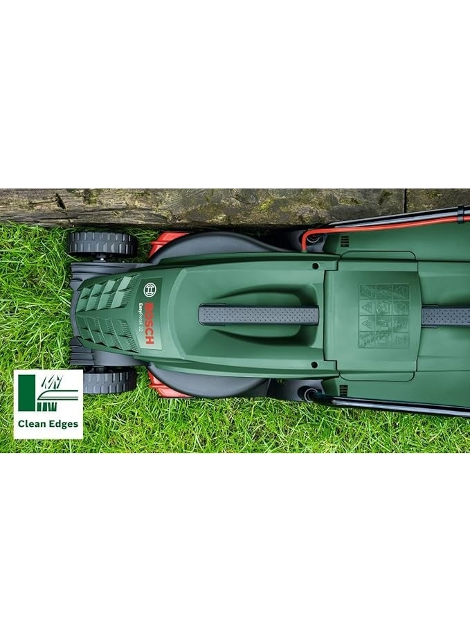Bosch EasyRotak 32-205 corded lawn mower (1200 W motor power, cutting width: 32 cm, 31 litre collecting basket, suitable for small gardens) - Image 4