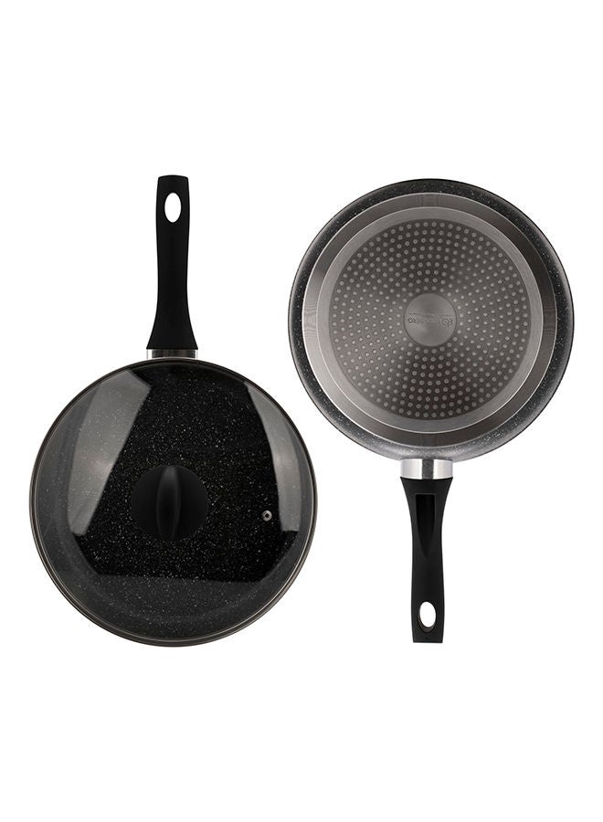 EDENBERG 28Cm Fry Pan With Lid Ceramic-Marble Coat, Non-Stick, Pfoa Free - Image 4