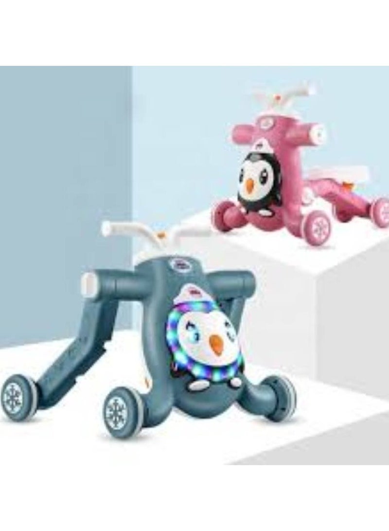 3 in 1 Walker for Baby & Toddler Toy,Baby Push Walkers,Assemble as Scooter/Motorbike/Activity Center/Musical Walking Toys,Early Learning Toys for Infants 6-12 Months,Walker Toys for Boy Girl - Image 1