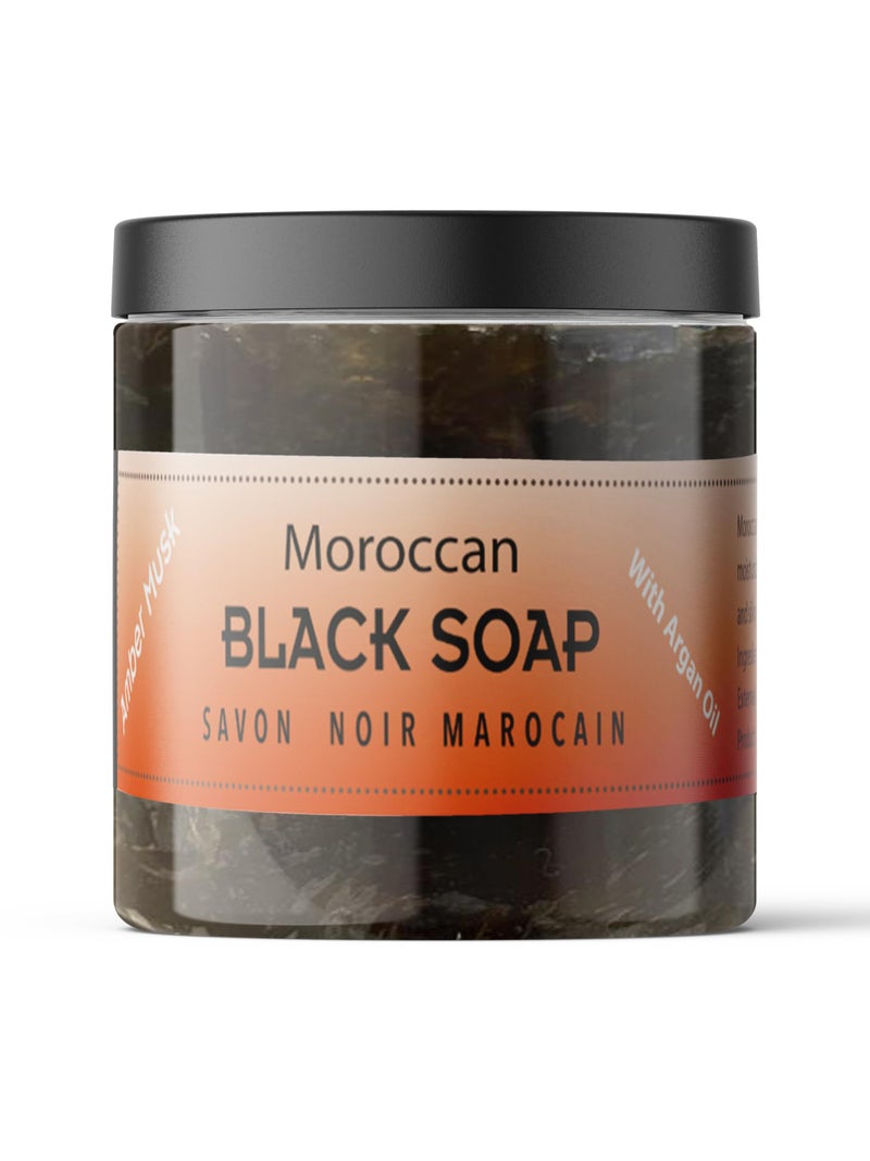 Zakia's Morocco Moroccan Black Soap (Beldi Olive Soap) Reviving Eucalpytus, 100% natural, Body Scrub, Pure & Natural, Purifying, Cleansing, exfoliating for Hammam Ritual- 16.0 Oz / 552gr, Value Size - Image 2
