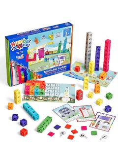 MathLink Cubes Numberblocks 1-10 Activity Set, 30 Activities Linked to TV Episodes, Math Cubes, Counting Toys, Base Ten Blocks, Montessori Math, Counters for Kids Math, Kindergarten Toys