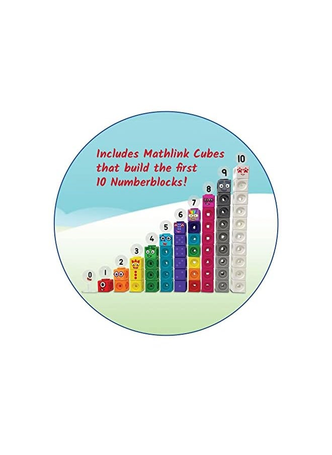 hand2mind - MathLink Cubes Numberblocks 1-10 Activity Set, 30 Activities Linked to TV Episodes, Math Cubes, Counting Toys, Base Ten Blocks, Montessori Math, Counters for Kids Math, Kindergarten Toys - Image 1