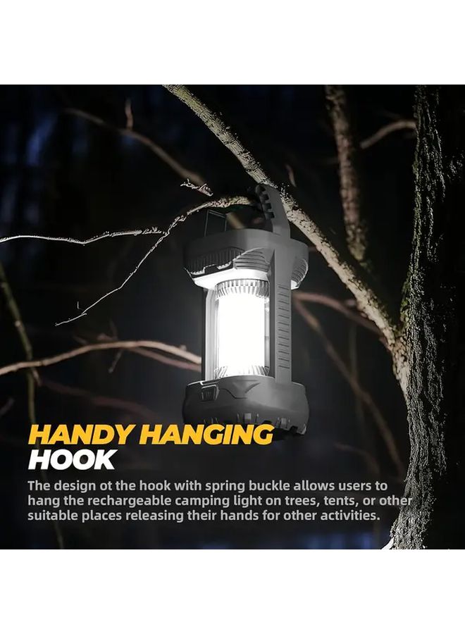 Black High Lumen Outdoor Searchlight LED Flashlight Type C Fast Charging 3 Modes Power Bank 3000mAh - Image 5