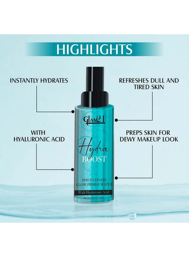 Glam 21 Glam21 Hydra Boost Glow Primer Water, 100ml + Color Match BB Foundation, Medium Tan-30gm | Oil Control, Hyaluronic Acid, SPF15 |Long-Lasting Daily Makeup Kit |Combo Pack Of 2 - Image 2