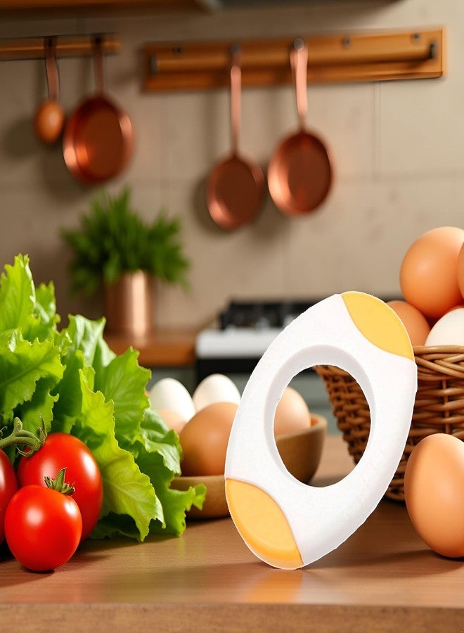 Rosojodg فتاحة قشر البيض الصفراء، قطاعة رأس البيض، فاصل البيض لقطع رؤوس البيض بسرعة، مقص قشر البيض، أدوات المطبخ، فواصل البيض - Image 5