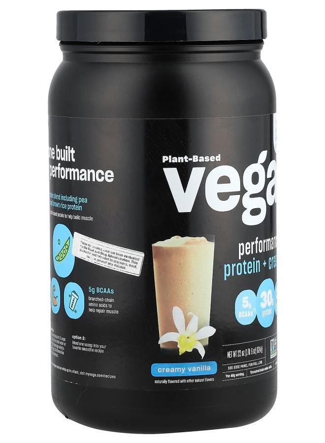Vega Plant-Based Performance Protein + Creatine Creamy Vanilla 1 lb 6 oz (624 g) - Image 2