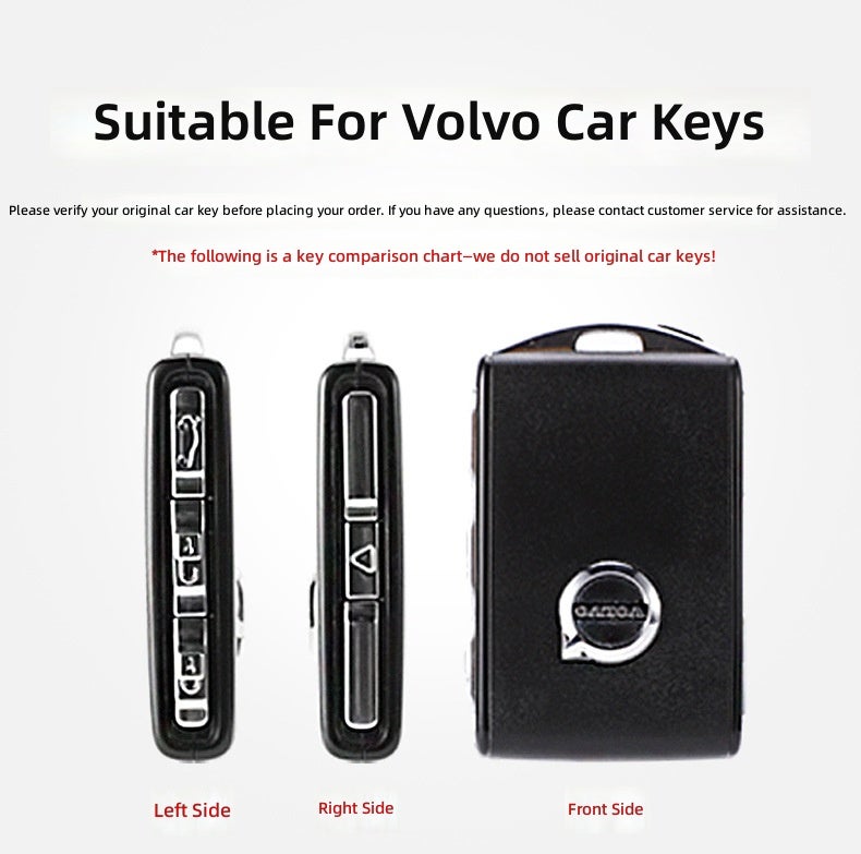 Volvo Factory Direct Leather Key Case for Volvo XC40/60/90/S60/S90/V60/V90 - Premium Design - Image 2