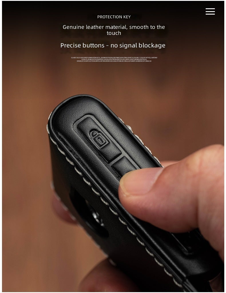 Volvo Factory Direct Leather Key Case for Volvo XC40/60/90/S60/S90/V60/V90 - Premium Design - Image 5