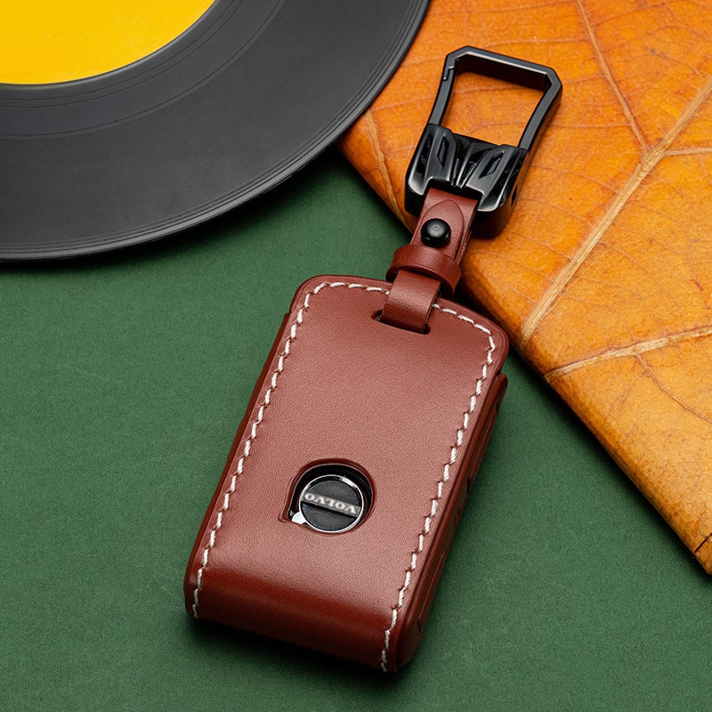 Volvo Factory Direct Leather Key Case for Volvo XC40/60/90/S60/S90/V60/V90 - Premium Design - Image 1
