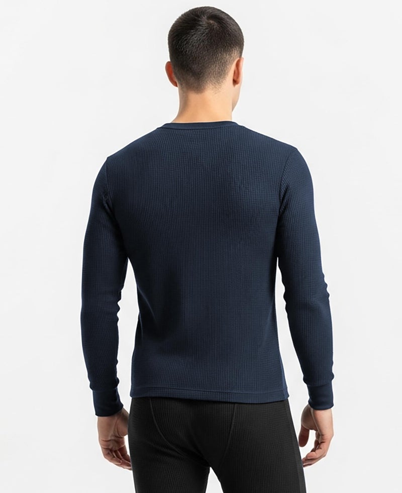 Andrew Scott Men's Traditional Waffle Thermal Underwear Long Sleeve Shirt | Baselayer Crew Neck Top | Multi Packs - Image 3