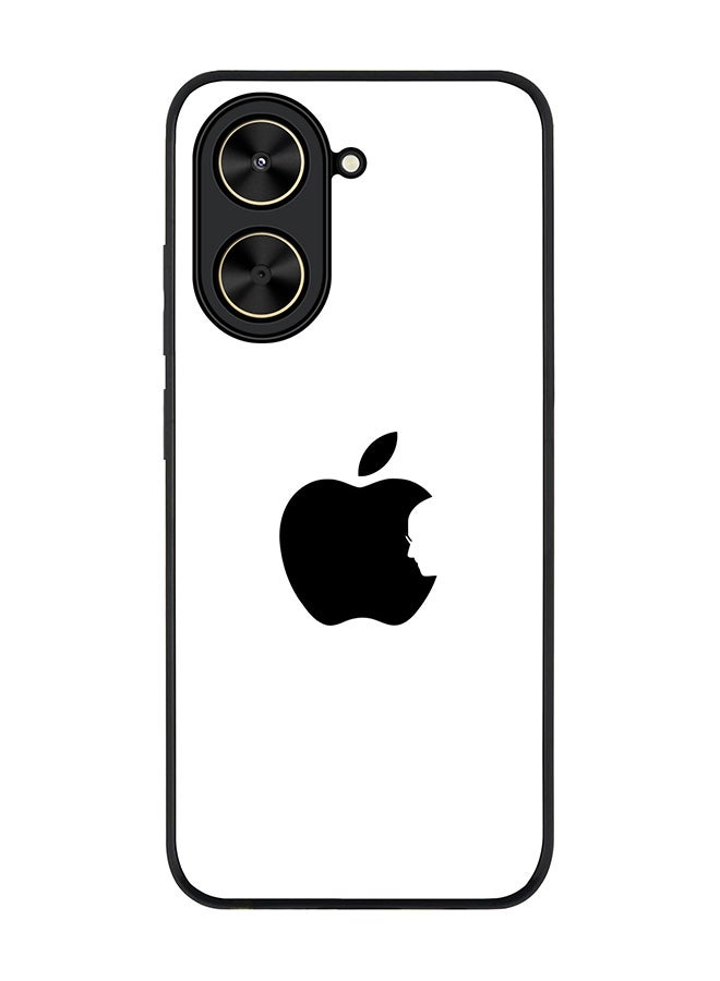 Stylizedd For Xiaomi Poco C71 / Redmi A5 4G Case,Slim fit Camera Protection, Shockproof Thin Phone cover  - Steve's Apple - White