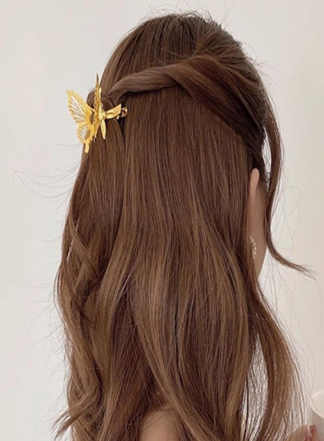 SHIDARA 6 PCS 3D Butterfly Hair Clips Gold Metal Moving Butterfly Hair Barrettes Cute Butterfly Hair Barrettes Hair Clamps Butterfly Hair Accessories for Women and Girls (GOLDEN AND SILVER)004 - Image 5