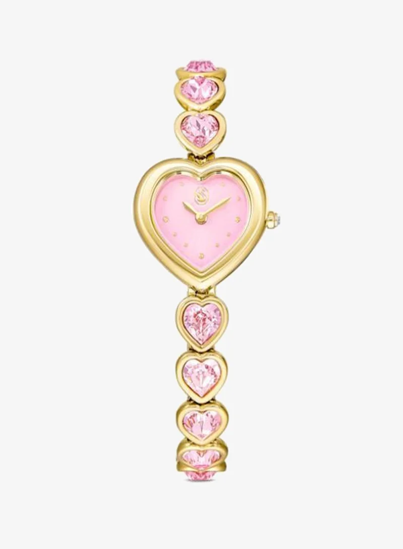 SWAROVSKI Idyllia PGO Plated Pink Dial Analog Watch