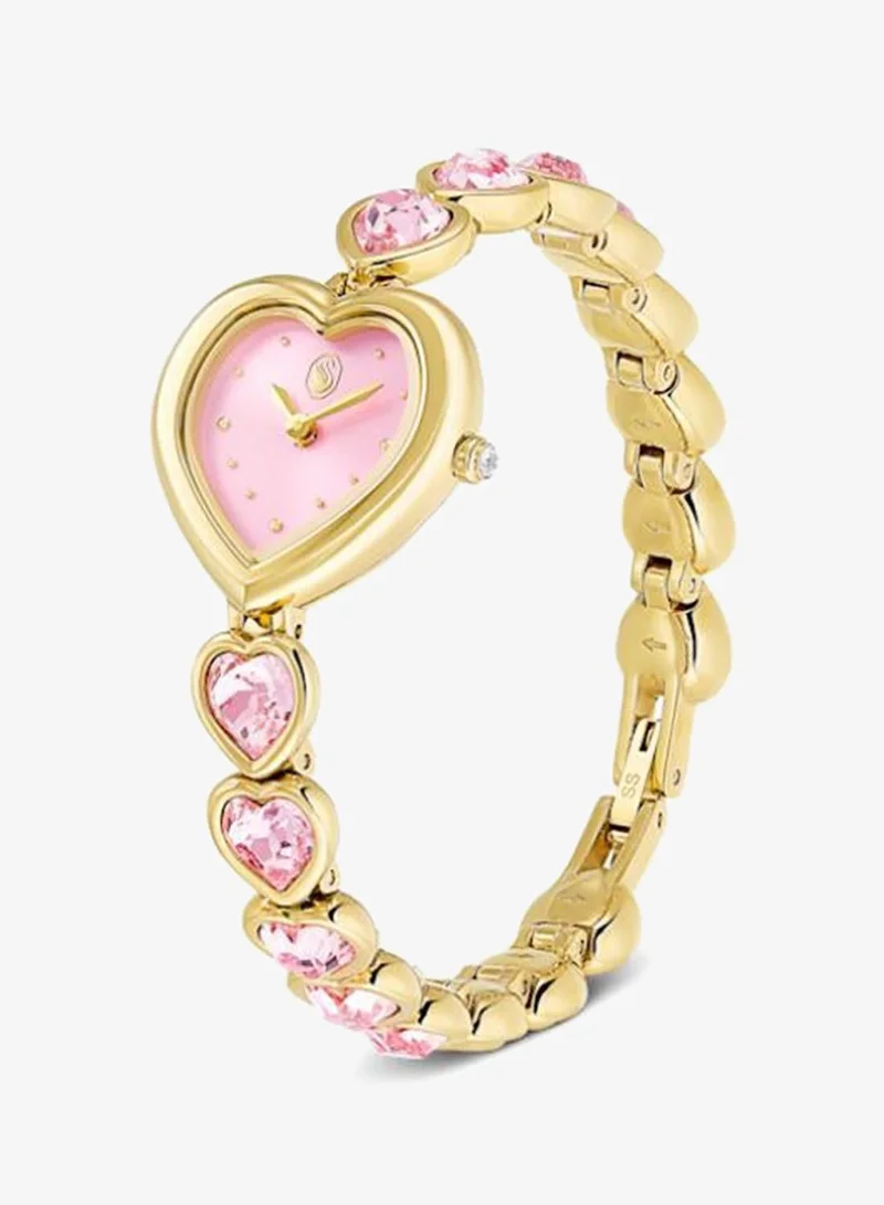 SWAROVSKI Idyllia PGO Plated Pink Dial Analog Watch
