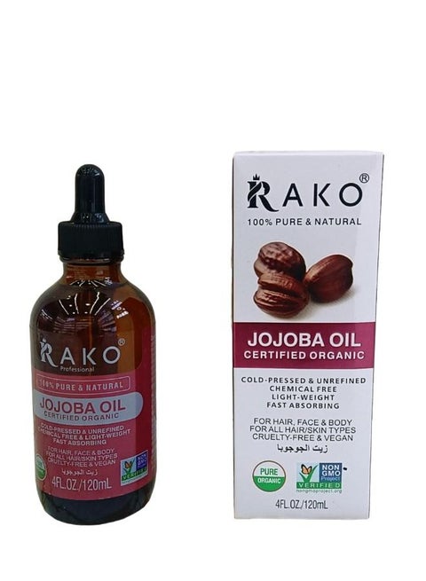 Jojoba Oil Certified Organic 120 ML