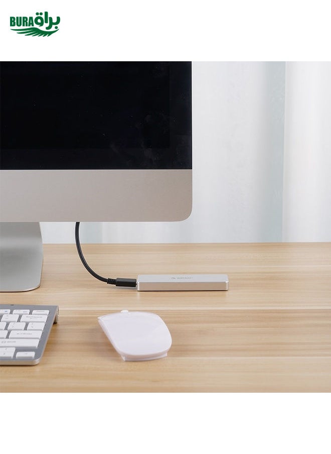 BURAQ ORICO PCM2-C3 M.2 M-Key to USB 3.1 Gen2 USB-C / Type-C Push-top Solid State Drive Enclosure, The Maximum Support Capacity: 2TB(Grey)  - Image 5