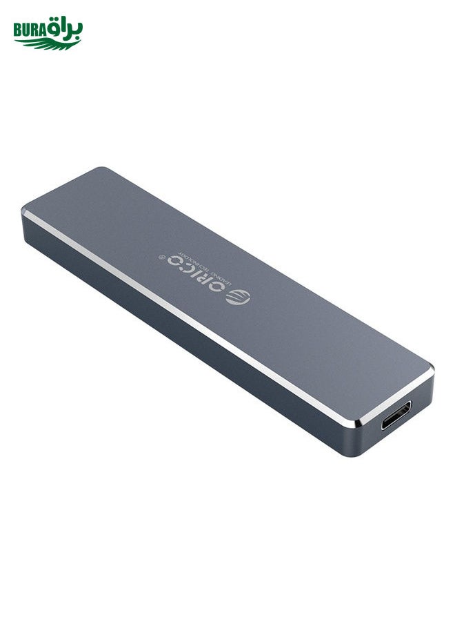 BURAQ ORICO PCM2-C3 M.2 M-Key to USB 3.1 Gen2 USB-C / Type-C Push-top Solid State Drive Enclosure, The Maximum Support Capacity: 2TB(Grey)  - Image 2
