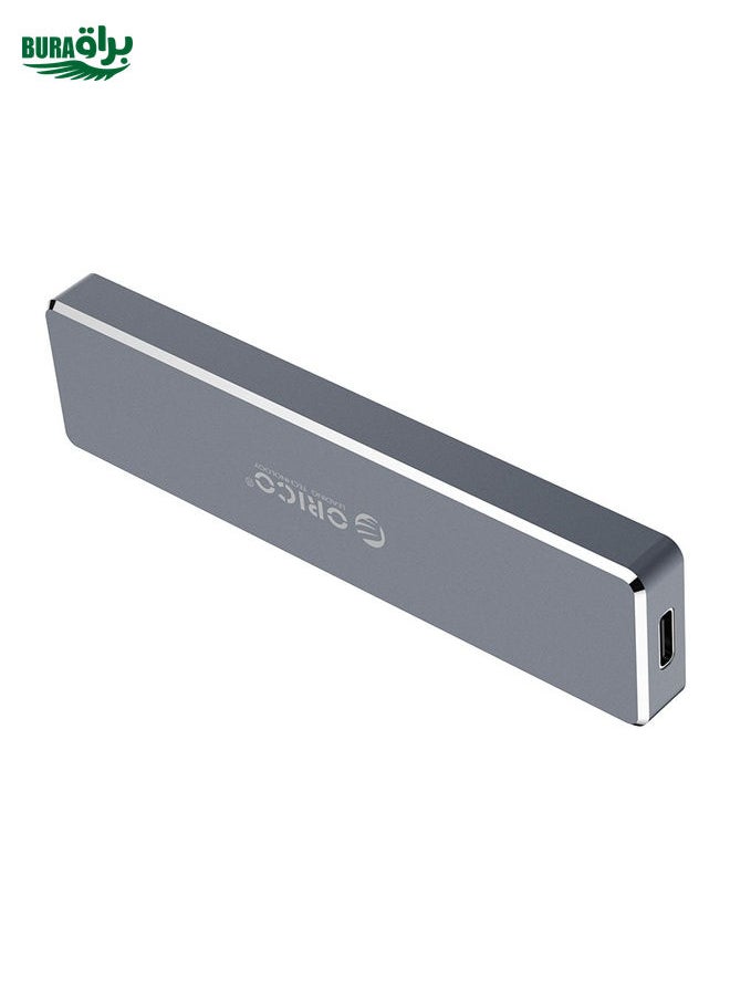 BURAQ ORICO PCM2-C3 M.2 M-Key to USB 3.1 Gen2 USB-C / Type-C Push-top Solid State Drive Enclosure, The Maximum Support Capacity: 2TB(Grey)  - Image 3