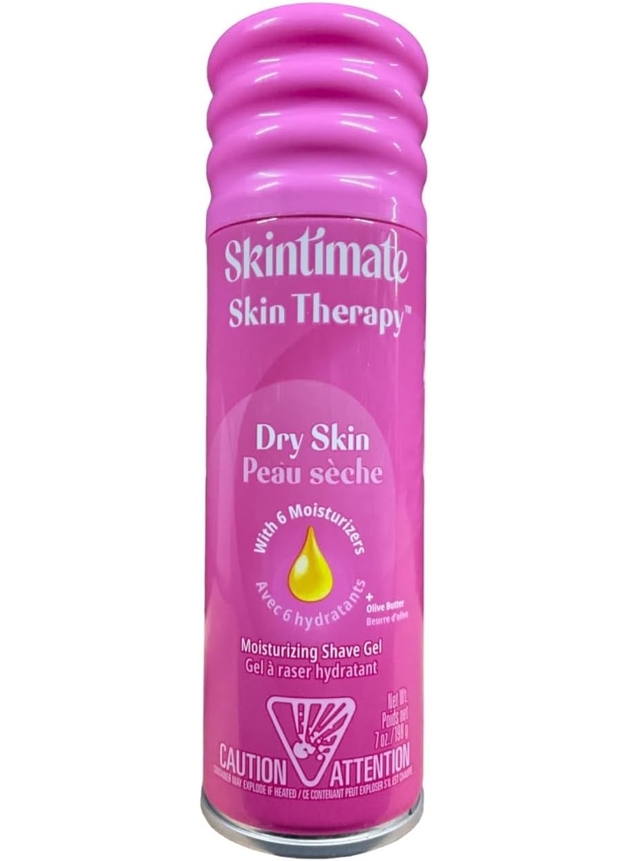 Skintimate - Skintimate Shave Gel Skin Therapy Dry Skin VitaminE 7 Ounce 207ml 3 Pack - Image 1