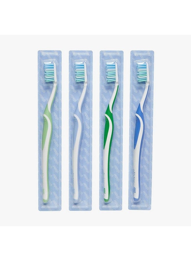 جليستر فرشاة أسنان جليستر أدفانسد اليدوية للبالغين (متعددة الألوان، عبوة من 4 فرش) - Image 3