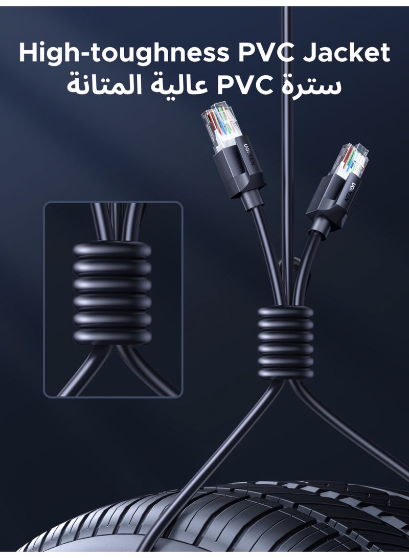 Ugreen Ethernet Cable Cat6A 10Gbps 20M High Speed 500Mhz Lan Cable RJ45 10-Gigabit, Internet Cable Cat6A Cable Unshielded Compatible with PS5, PS4, Xbox One Smart TV Switch Router - Image 4