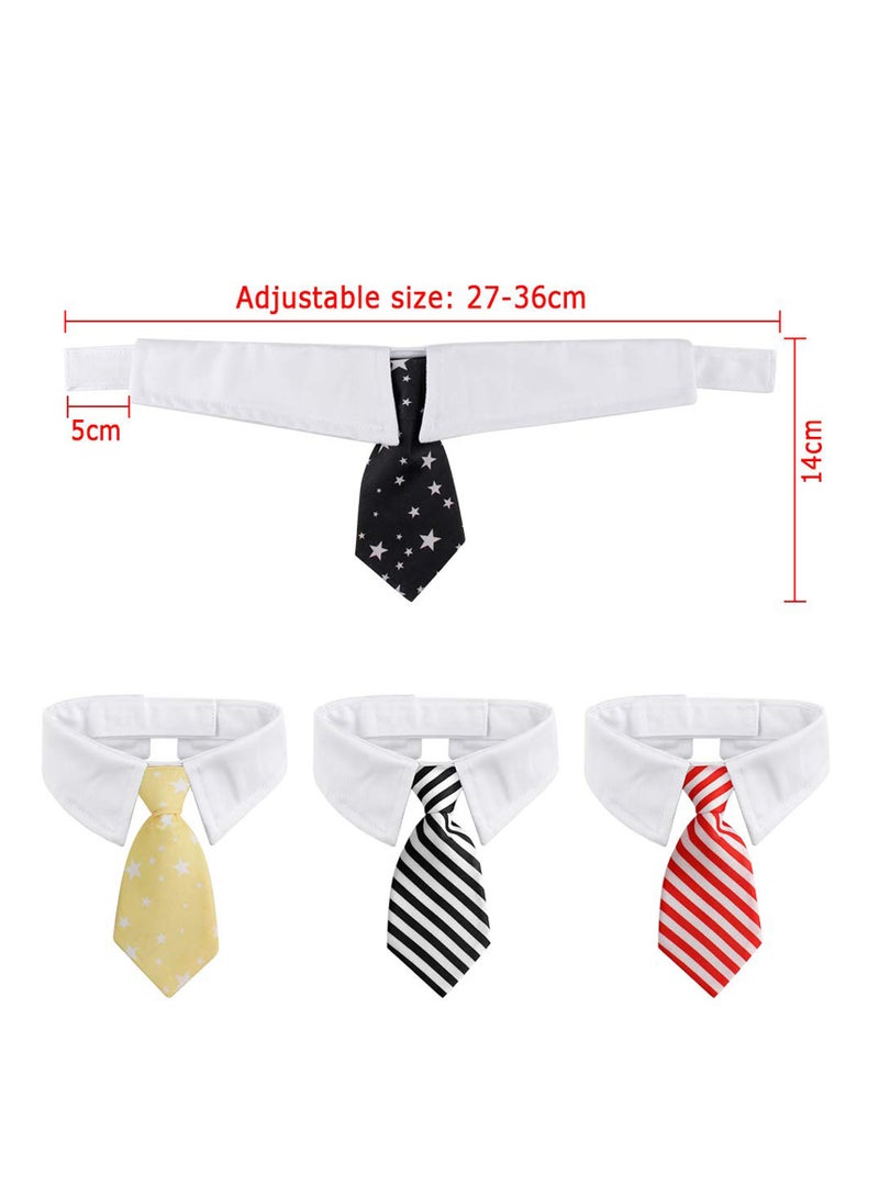 Loquat Pet Bow Ties 4pcs Adjustable Bow Ties for Dogs Pet Neck Tie Collar Costume Formal Dog Collar for Dogs and Cats Puppy Grooming Ties Party Accessories - Image 5