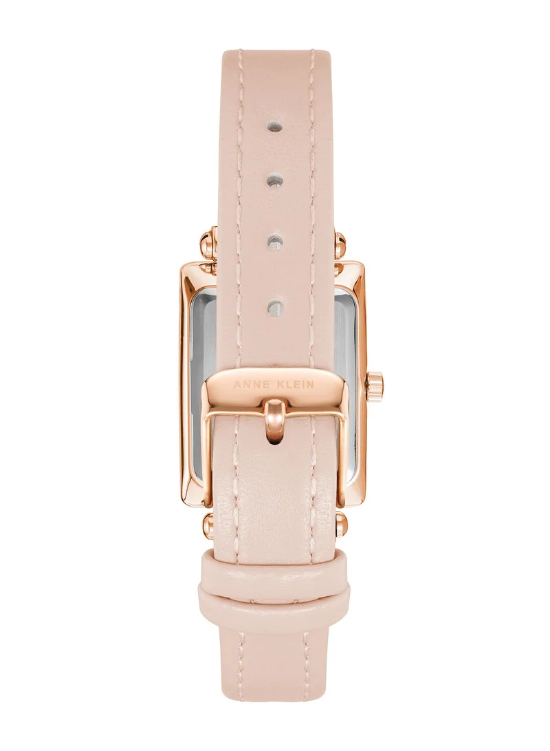 ANNE KLEIN Blush Mother Of Pearl Rectangle Watch