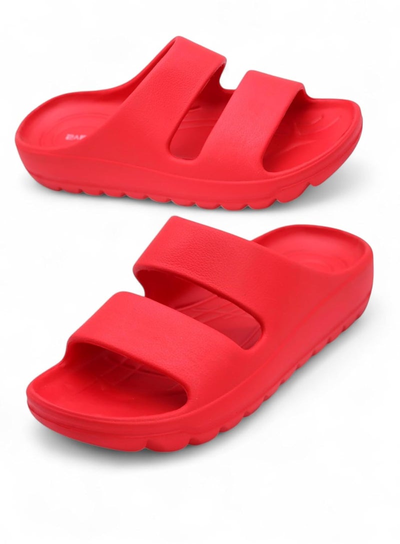 SVAAR صنادل سفاار الناعمة من EVA بحزام مزدوج للرجال | أحذية أنيقة مضادة للانزلاق مع دعم للقوس ونعل مرن | خفيفة الوزن للراحة الداخلية والخارجية - Image 1