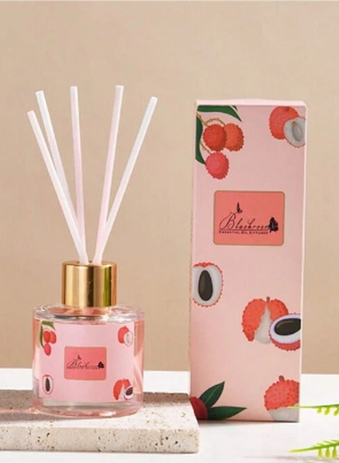 Blackwestin Mystic Fruit Fragrance Reed Diffusers, Long-Lasting Aromatic Air Freshener For Home, Office, Living Room, Bedroom, Bathroom Odor Eliminator (Soapberry Lychee) - Image 1