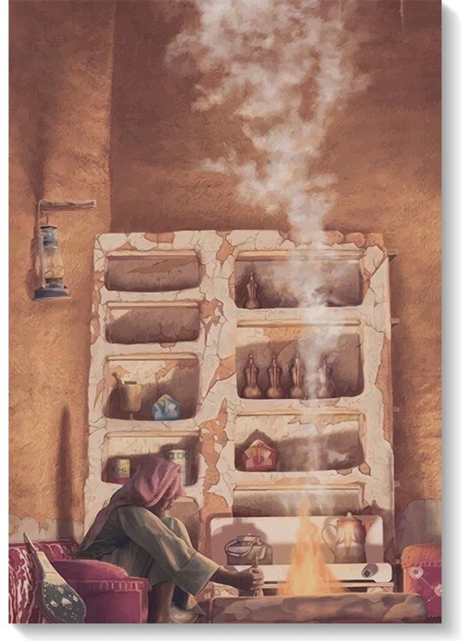 RYN Old Times Themed Wall Art Painting Multicolour 40x60cm - Image 1