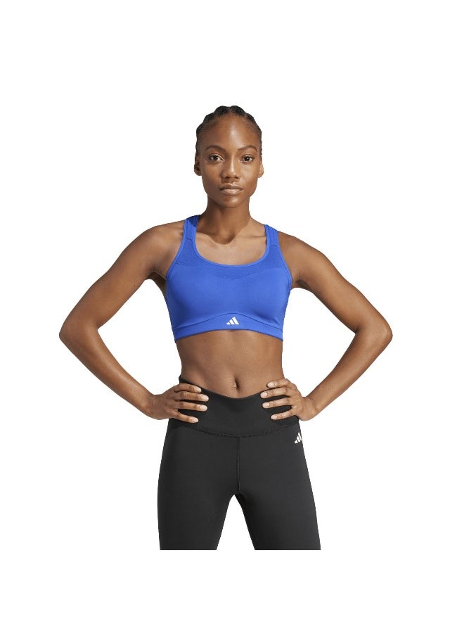 Adidas adidas Tlrdim Hs Bra Blue Training Bra 2XSB  - Image 4