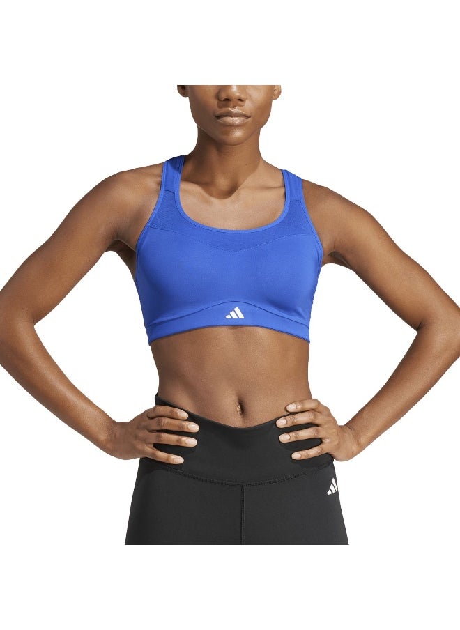 Adidas adidas Tlrdim Hs Bra Blue Training Bra 2XSB  - Image 5