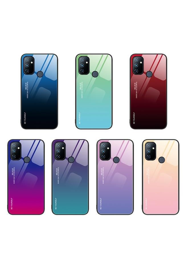 S-TOP Case For OnePlus Nord N100 Gradient Color Glass Case - Image 2