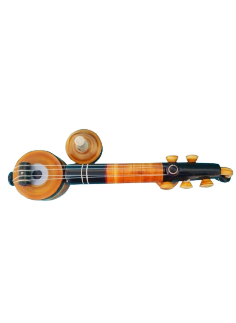 LittleLoot LittleLoot Handcrafted Wooden Veena Miniature Traditional Veena Musical Instrument Original Design Decorative Showpiece for Home Office Perfect Gift for Music Lovers EcoFriendly Craft  - Image 2