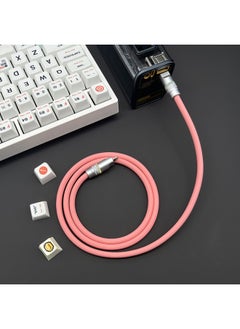 Generic Luminous Super Soft Silicone Data Cable For Apple For Iphone15 For Huawei For Xiaomi Mobile Phone Super Fast Charging Wholesale-Color:1 M USB To For Iphone 12W-Model:Yellow (luminous Head)  - Image 4