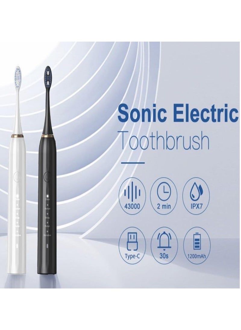 PENG GENERAL - Sonic Electric Toothbrush for Adults Kids Black - Image 1