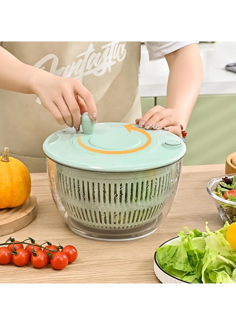 Relex Large Salad Spinner and Slicer, Grater with Container and Lid & Kitchen Gadget set, Vegetable Dryer Grater, with Large Mixing Bowl, with Slicer and Shredder - Image 4