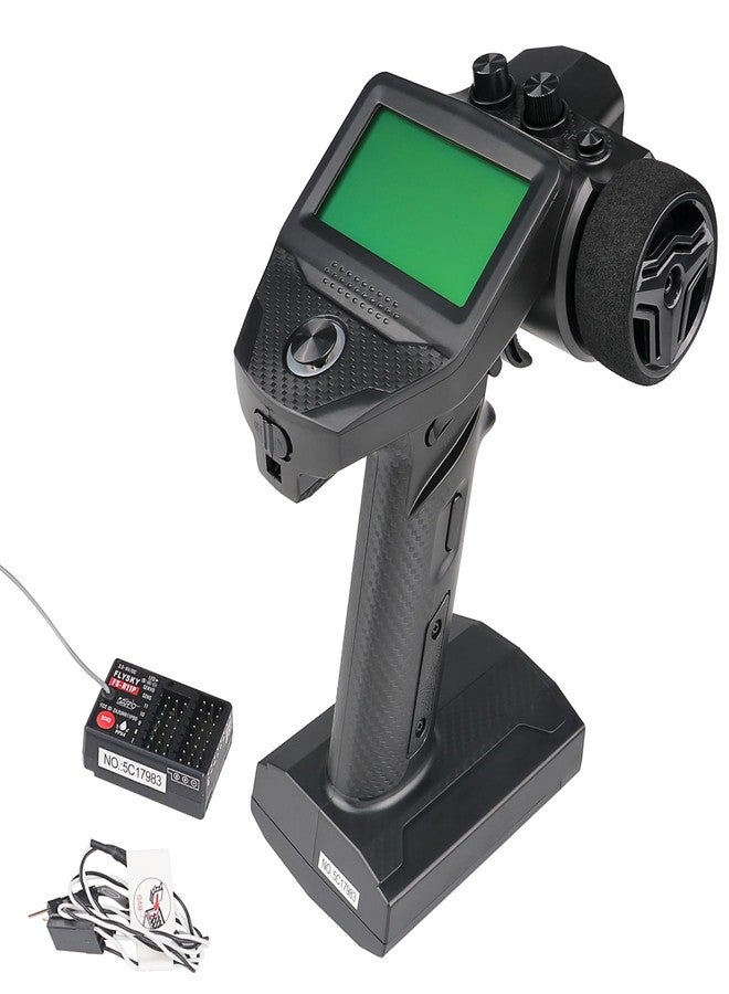 GoolRC Flysky FS-G7P+ RC Transmitter and FS-R11P Receiver, 2.4GHz 10 Channels ANT Protocol Remote Controller with LCD Display for RC Car Boat - Image 1