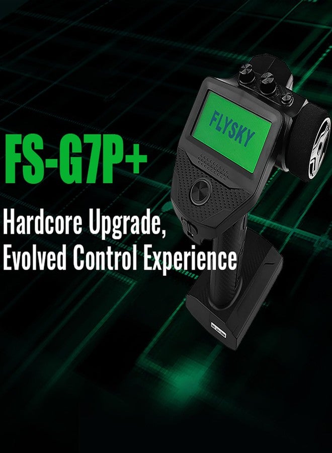 GoolRC Flysky FS-G7P+ RC Transmitter and FS-R11P Receiver, 2.4GHz 10 Channels ANT Protocol Remote Controller with LCD Display for RC Car Boat - Image 2