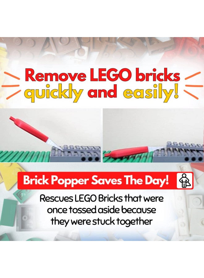 Brick Popper - World's Fastest Brick Separator Tool - Efficient Brick Remover for Kids and Adults - Perfect for Ages 6 and Up - Essential Brick Tool (Red) - Image 1