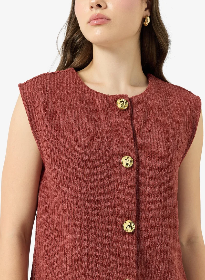ONLY  Causal Buttoned Vest Cardigan for Women | Best Price UAE