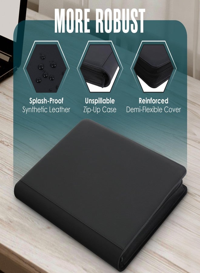 Houseables 1000 Card Binder, Ringless Card Binder, 16 Pocket, Side Loading, Collectible Trading Album, Collection Folder, Collector Book Holder, Sports, One Piece, MTG, Yugioh, Pokemon, with Zipper - Image 3