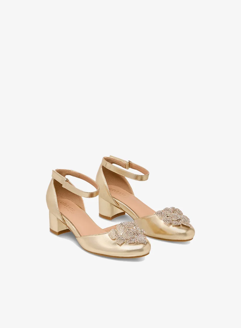 Celeste Girls Floral Embellished Shoes Ramadan Collection